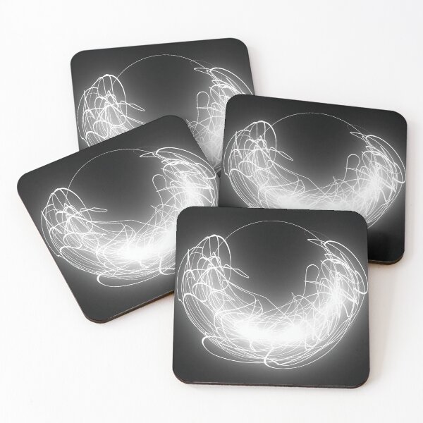 Item preview, white glowing abstract designed and sold by TiffyChaa.