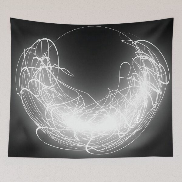 Item preview, white glowing abstract designed and sold by TiffyChaa.