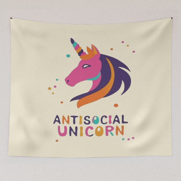 Item preview, Unicornio antisocial designed and sold by UrbanGraphixs.