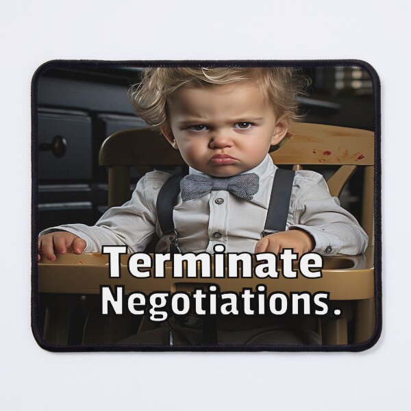 Item preview, Terminate Negotiations designed and sold by Surreallytee.