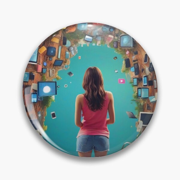 Item preview, Girl and technology designed and sold by M-Y-A-R-T-.