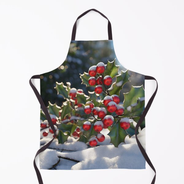 Item preview, Christmas holly photo print designed and sold by dcrc.