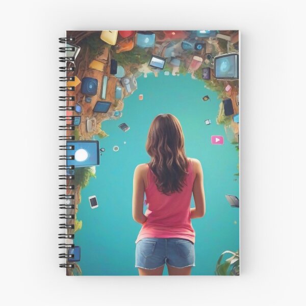 Item preview, Girl and technology designed and sold by m-y-A-I-A-R-T-.