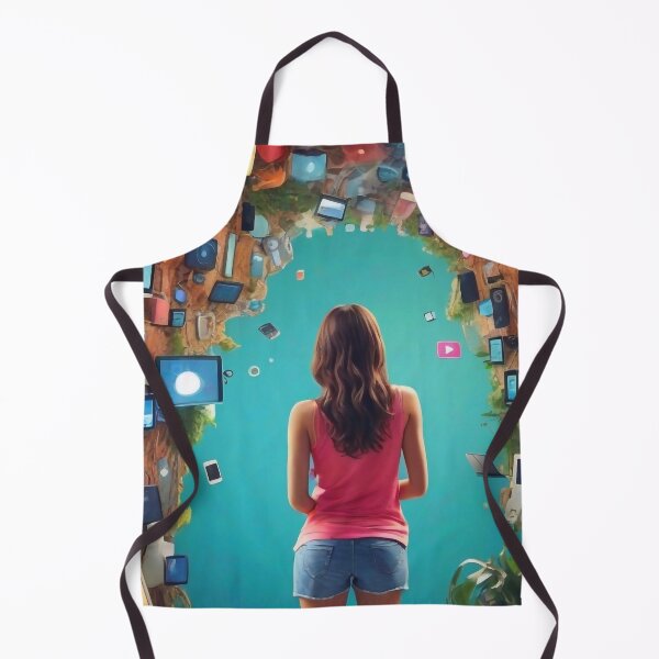 Item preview, Girl and technology designed and sold by m-y-A-I-A-R-T-.