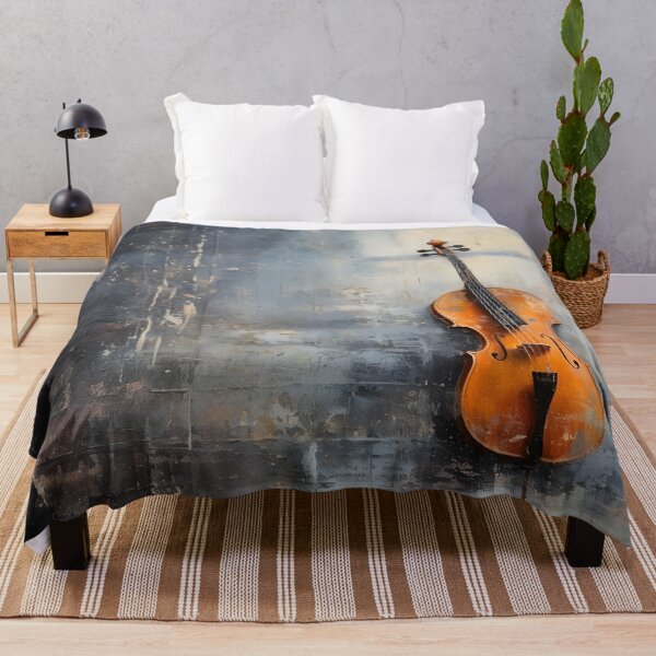 Item preview, Abstrract detailed violin oil painting designed and sold by dcrc.
