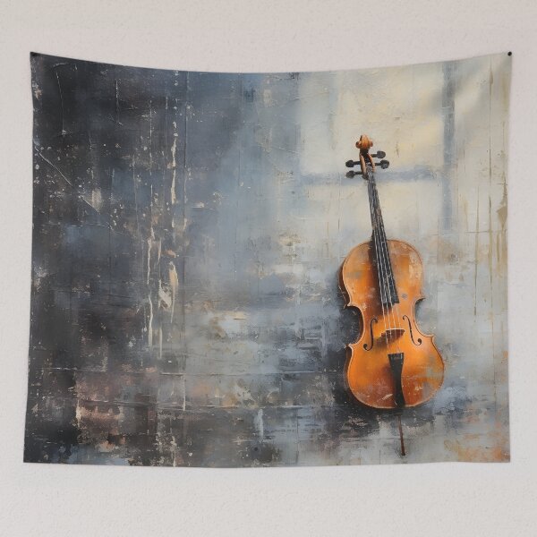 Item preview, Abstrract detailed violin oil painting designed and sold by dcrc.