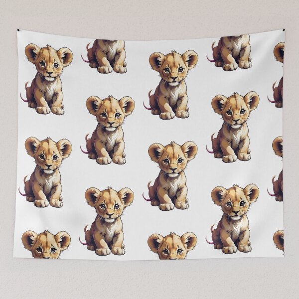 Item preview, "Roar-ably Adorable: Cute Baby Lion Illustration" designed and sold by ArtistKunal123.