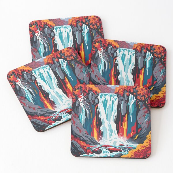 Item preview, NEON WATERFALL designed and sold by PIGCASSOSAIART.
