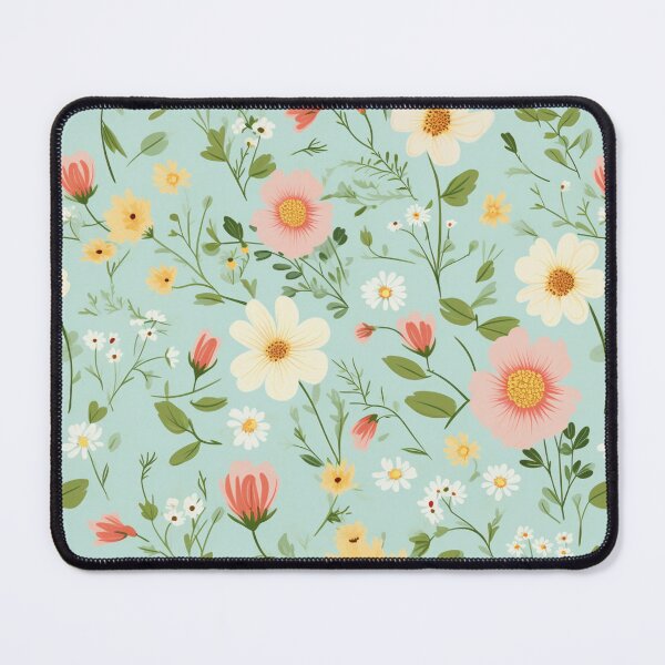 Item preview, Seamless Colorful Flowers on Pastel Green | Floral Pattern Design designed and sold by Thanatphak Tansakul.