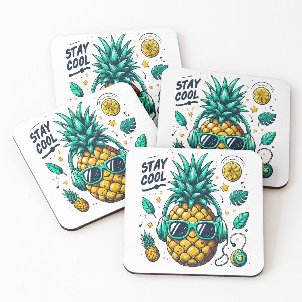 Item preview, Stay cool - pineapple and lemon designed and sold by Capizione.