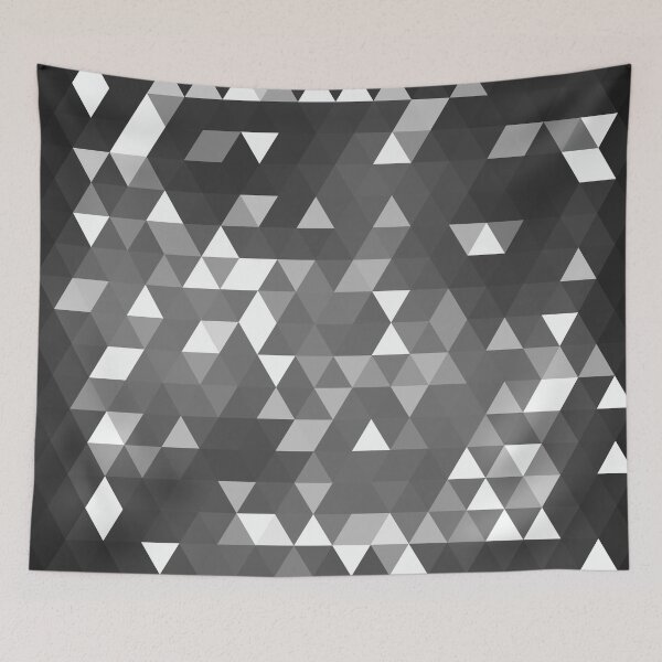 Item preview, abstract black and white triangle designed and sold by TiffyChaa.