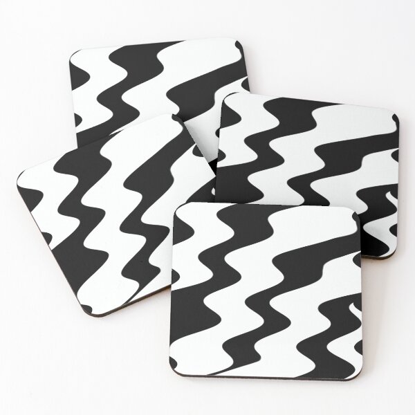 Item preview, Abstract minimalist black and white waves designed and sold by TiffyChaa.
