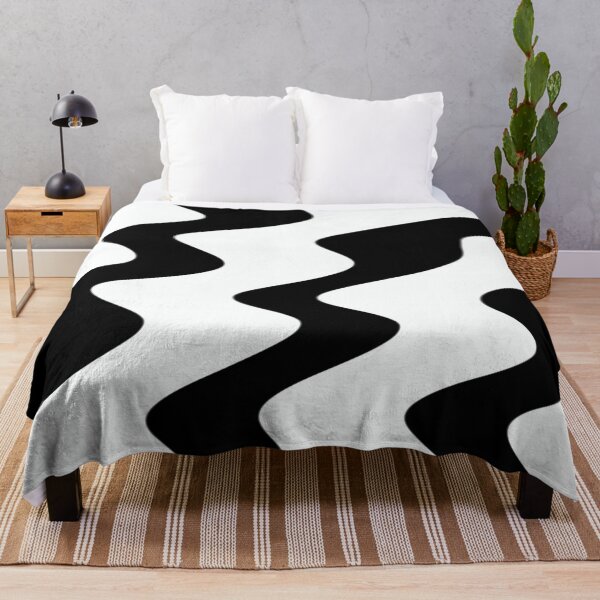 Item preview, Abstract minimalist black and white waves designed and sold by TiffyChaa.