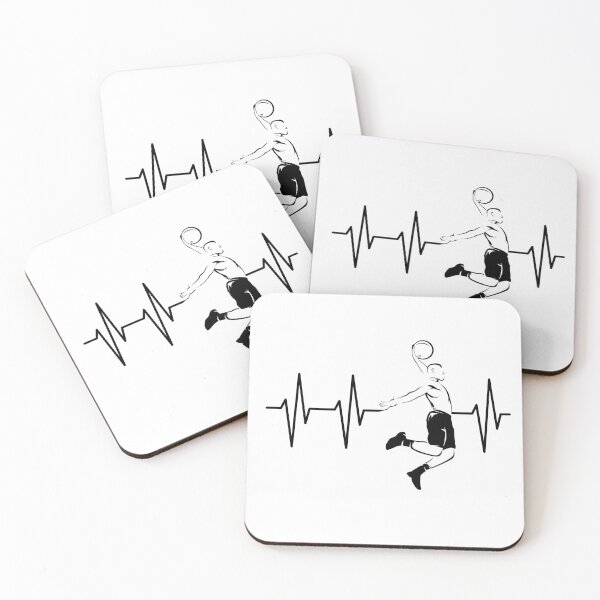 Item preview, Heartbeat Pulse Slam Dunk Basketball Symbol - heartbeat basketball team designed and sold by AndreMi.