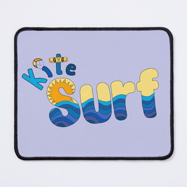 Item preview, Multicolored lettering KiteSurf in yellow and blue tones designed and sold by pigletti-arts.