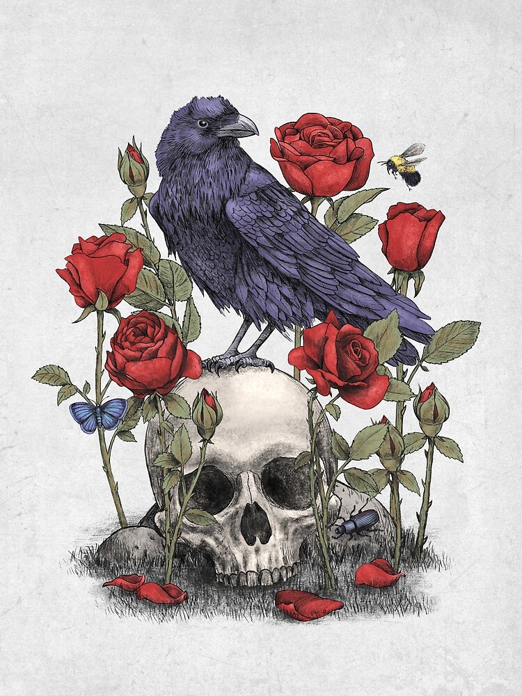 Mememto Mori: Limited Edition A3+ Giclée Print Plus FREE A4 Ghost Raven Bird Art store