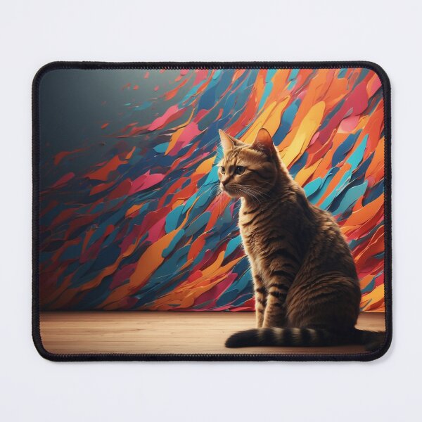 Item preview, A Royal Cat in a Vibrant Background designed and sold by PalettePetal.