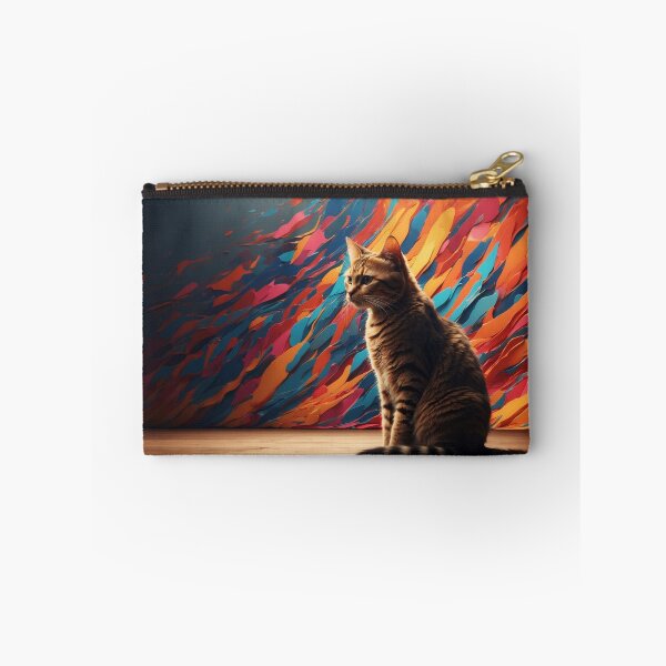 Item preview, A Royal Cat in a Vibrant Background designed and sold by PalettePetal.