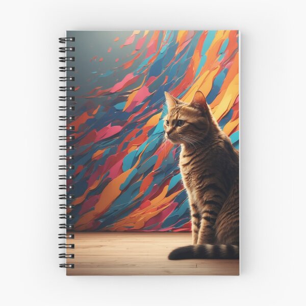 Item preview, A Royal Cat in a Vibrant Background designed and sold by PalettePetal.