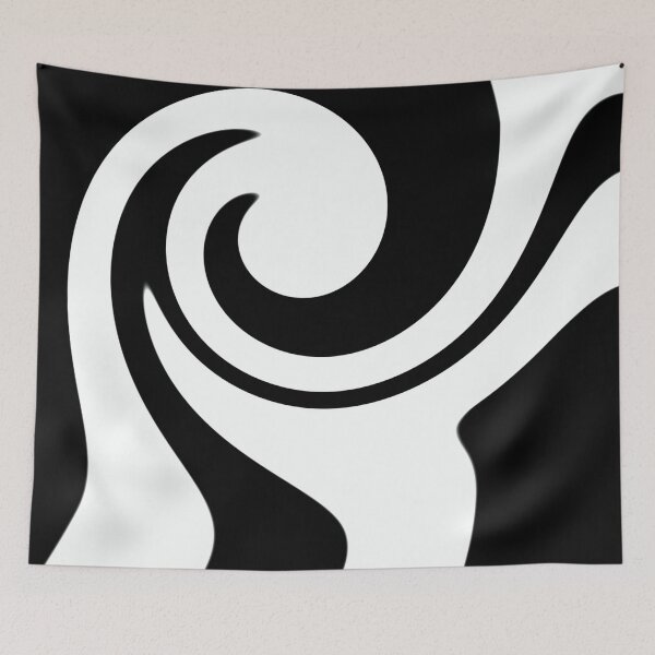 Item preview, abstract black and white spiral designed and sold by TiffyChaa.
