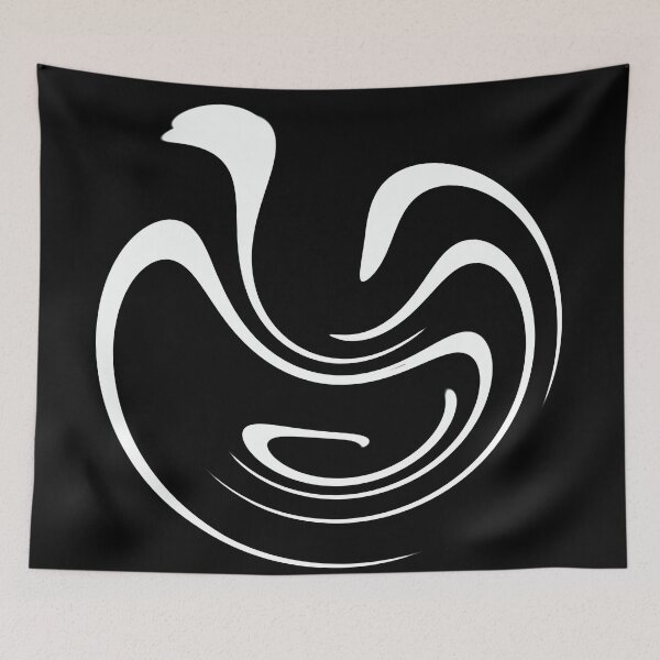 Item preview, abstract black and white smoke designed and sold by TiffyChaa.