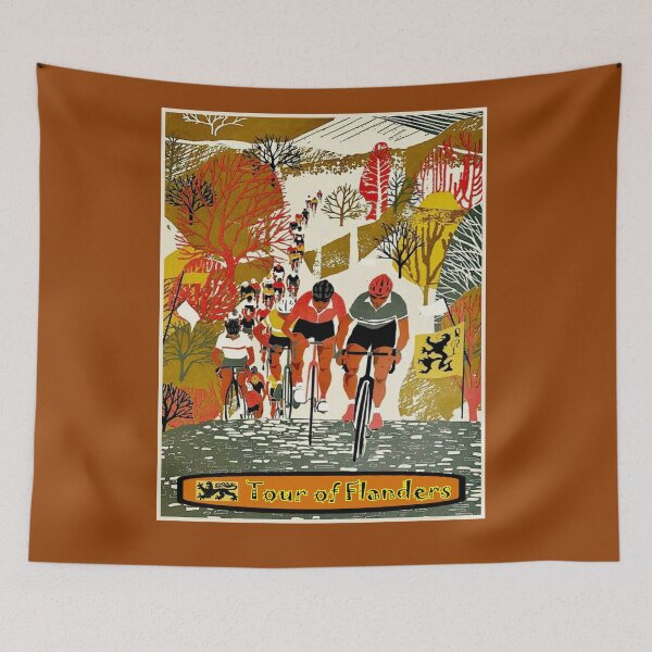 Item preview, TOUR of FLANDERS : Ronde Van Vlaanderen Bicycle Racing Print designed and sold by posterbobs.
