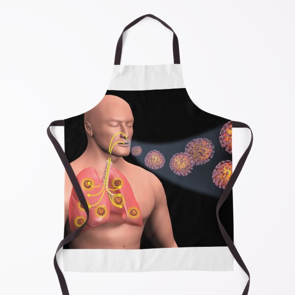Item preview, STK701491H-COVID-19 coronavirus entering the lungs. designed and sold by StocktrekImages.