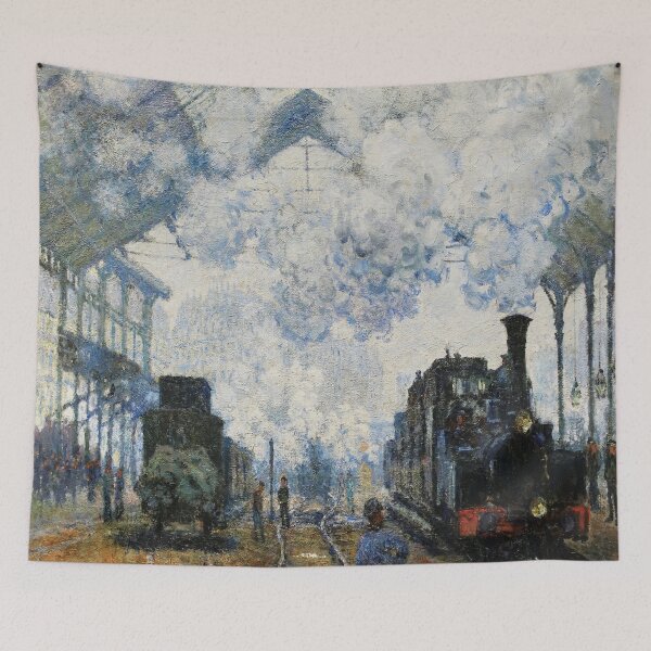 Item preview, Arrival of the Normandy Train (1877) | Monet | Contrast designed and sold by Oliveirallan.