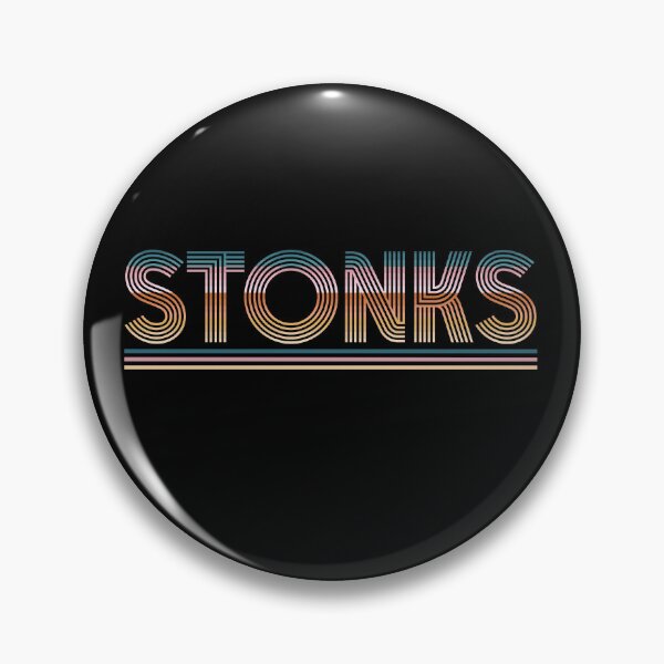 Item preview, Stonks Meme Retro Stripes designed and sold by PaperScaped.