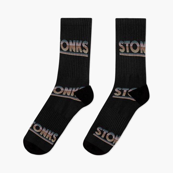 Item preview, Stonks Meme Retro Stripes designed and sold by PaperScaped.