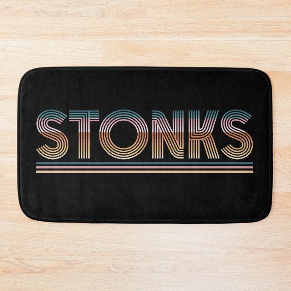 Item preview, Stonks Meme Retro Stripes designed and sold by PaperScaped.