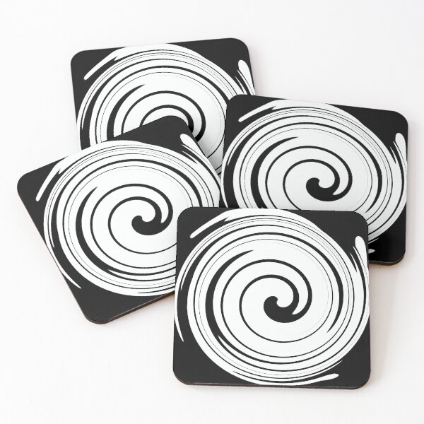 Item preview, Abstract black and white big spiral designed and sold by TiffyChaa.