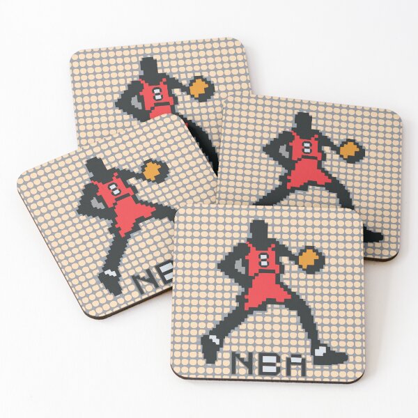 Item preview, Basketball NBA 8-bit red team designed and sold by Dragon9th.