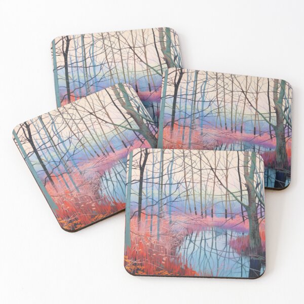 Item preview, Bare Trees - Winter Stream Landscape designed and sold by GalleryOXO.