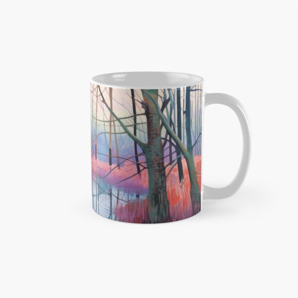 Artikelvorschau, Kahle Bäume - Winterbachlandschaft entworfen und verkauft von GalleryOXO.