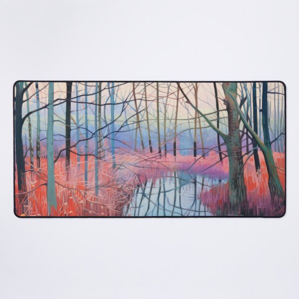 Item preview, Bare Trees - Winter Stream Landscape designed and sold by GalleryOXO.