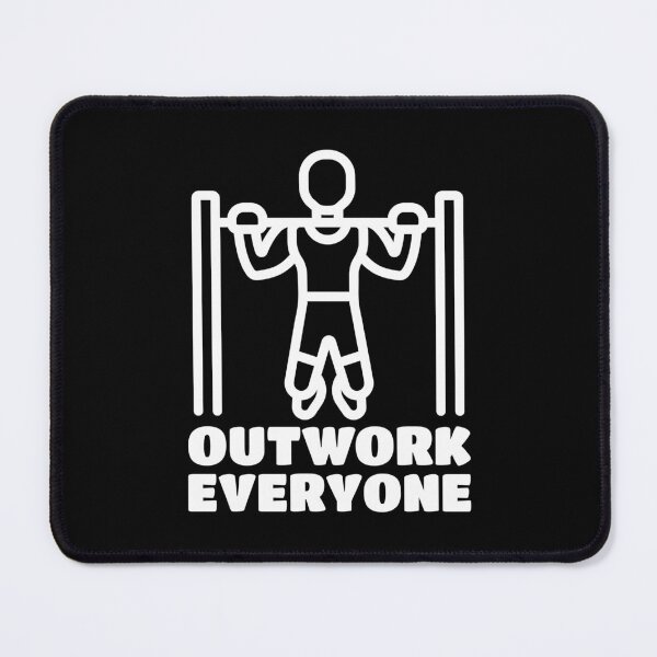 Item preview, Outwork Everyone! Calisthenics Pull-up Cartoon designed and sold by PMCreative.