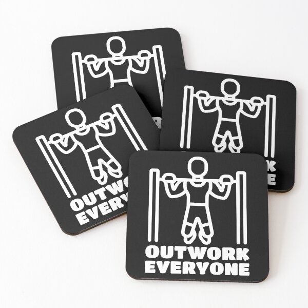 Item preview, Outwork Everyone! Calisthenics Pull-up Cartoon designed and sold by PMCreative.