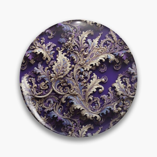 Item preview, Patrón transparente floral barroco púrpura 3D designed and sold by PaxtonProjects.