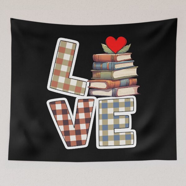 Item preview, Bookworm Librarian Readers Valentines Day Love Book Reading designed and sold by BunBuntheDog-.