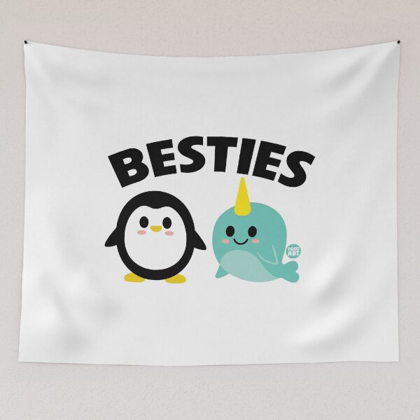 Aperçu de l'œuvre BESTIES PENGUIN NARWHAL créée et vendue par TODD GOLDMAN.
