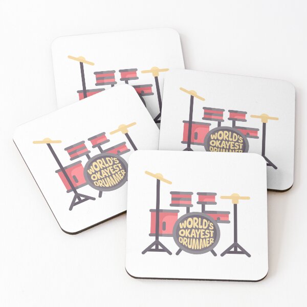 Item preview, Worlds Okayest Drummer! Funny Drummer Cartoon designed and sold by PMCreative.