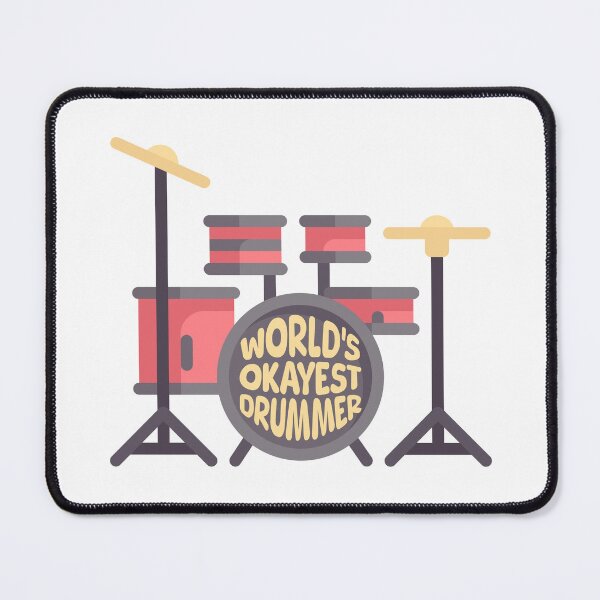 Item preview, Worlds Okayest Drummer! Funny Drummer Cartoon designed and sold by PMCreative.