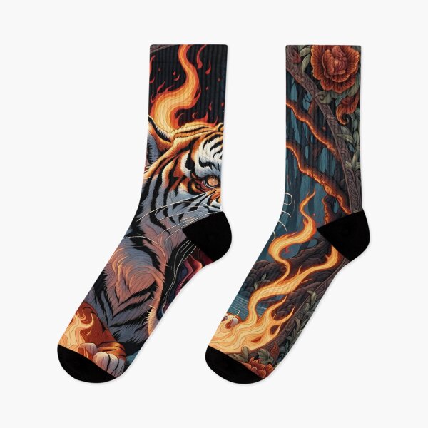 Item preview, Tiger In Flames 02 designed and sold by tpixx.