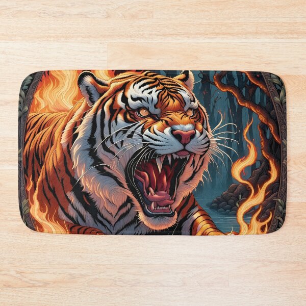 Item preview, Tiger In Flames 02 designed and sold by tpixx.