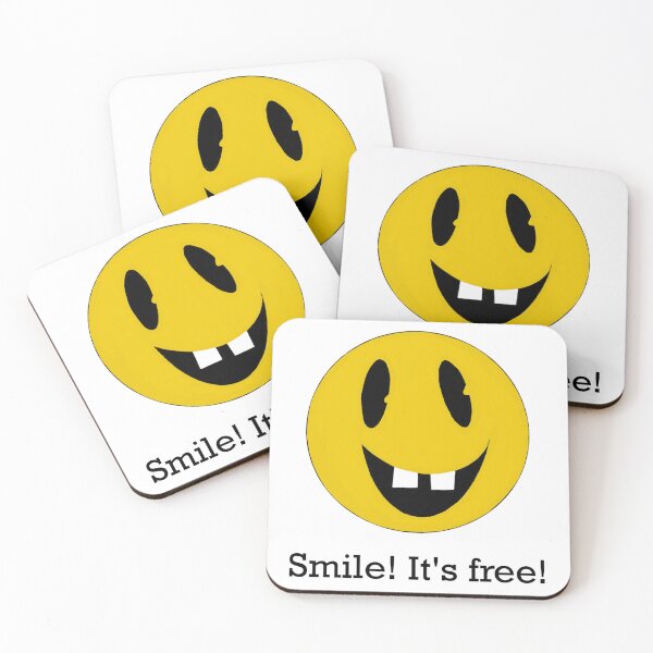 Item preview, Spread Joy - 'Smile! It's Free' Cheerful Emoji Design designed and sold by SmartDesignByBB.