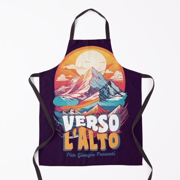 Item preview, Verso l'Alto - Pier Giorgio Frassati Colorized Sunset Mountain T-Shirt designed and sold by EMWebDesign.