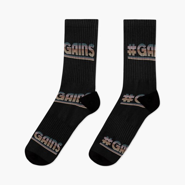 Item preview, Gains Gym Bro Workout Retro Stripes designed and sold by PaperScaped.