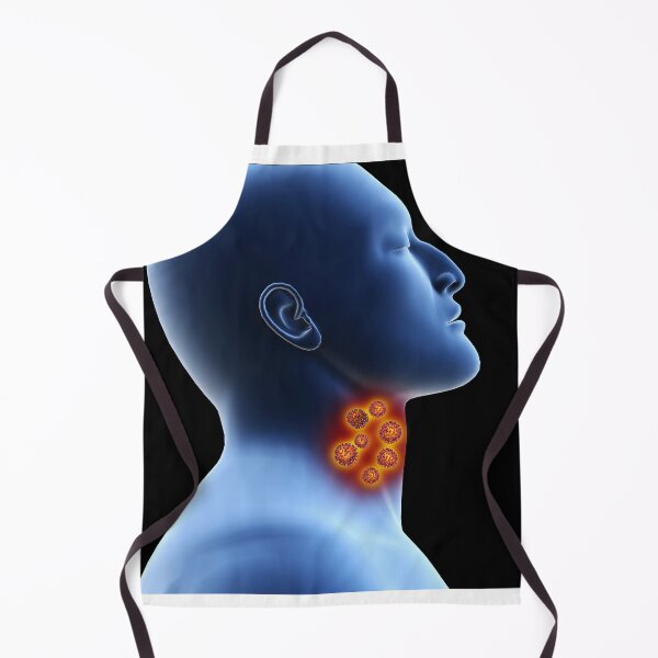 Item preview, STK701497H-Coronavirus in the human throat. designed and sold by StocktrekImages.