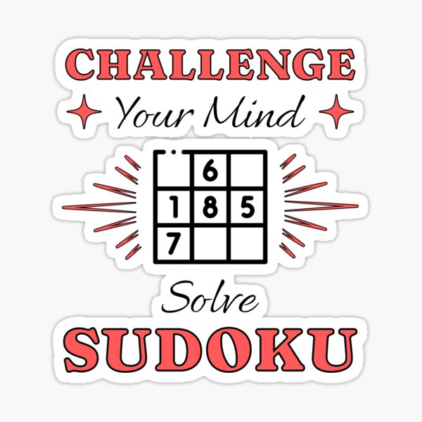 Item preview, Sudoku Challenge Your Mind, Solve Sudoku designed and sold by Alterock Designs.